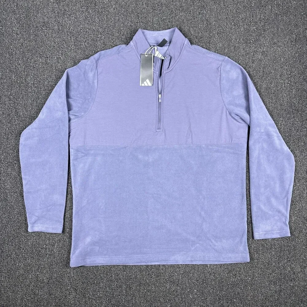 Adidas Ultimate Cozy Micro Fleece 1/4 Zip Pullover Men Previo KA9874 $80 Size XL